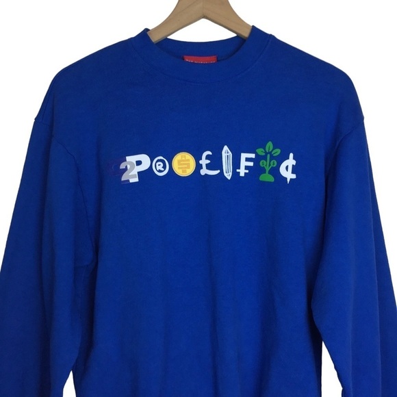 THE MARATHON CLOTHING TMC Prolific Self Made Sweatshirt Crew Neck Blue Small NWT - Picture 2 of 15